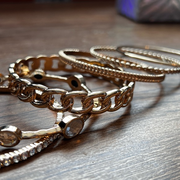 INC international Concepts-Gold Braid Bangle (6) Set! - Picture 9 of 11